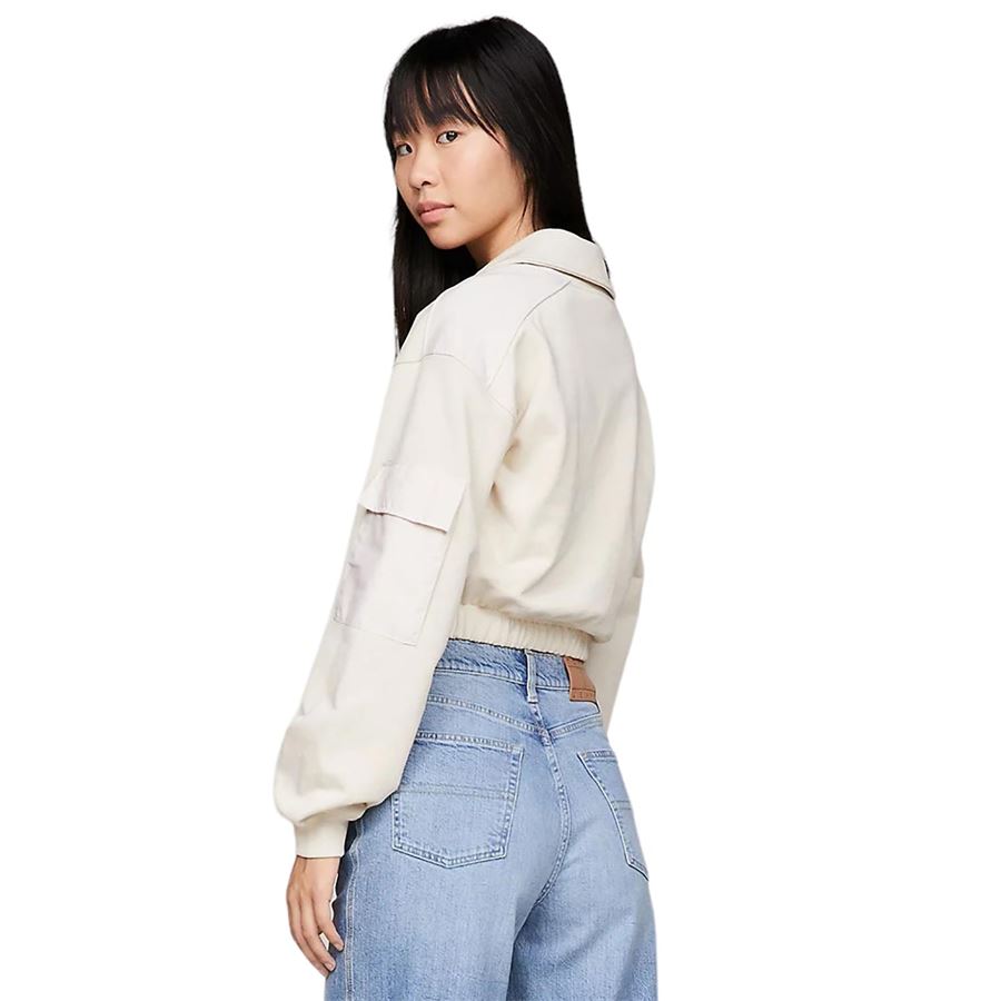 TJW CROP FABRIC MIX ZIPTHRU Tommy Jeans | DW0DW17343ACG